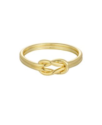 ADORNIA Gold Double Knot Ring