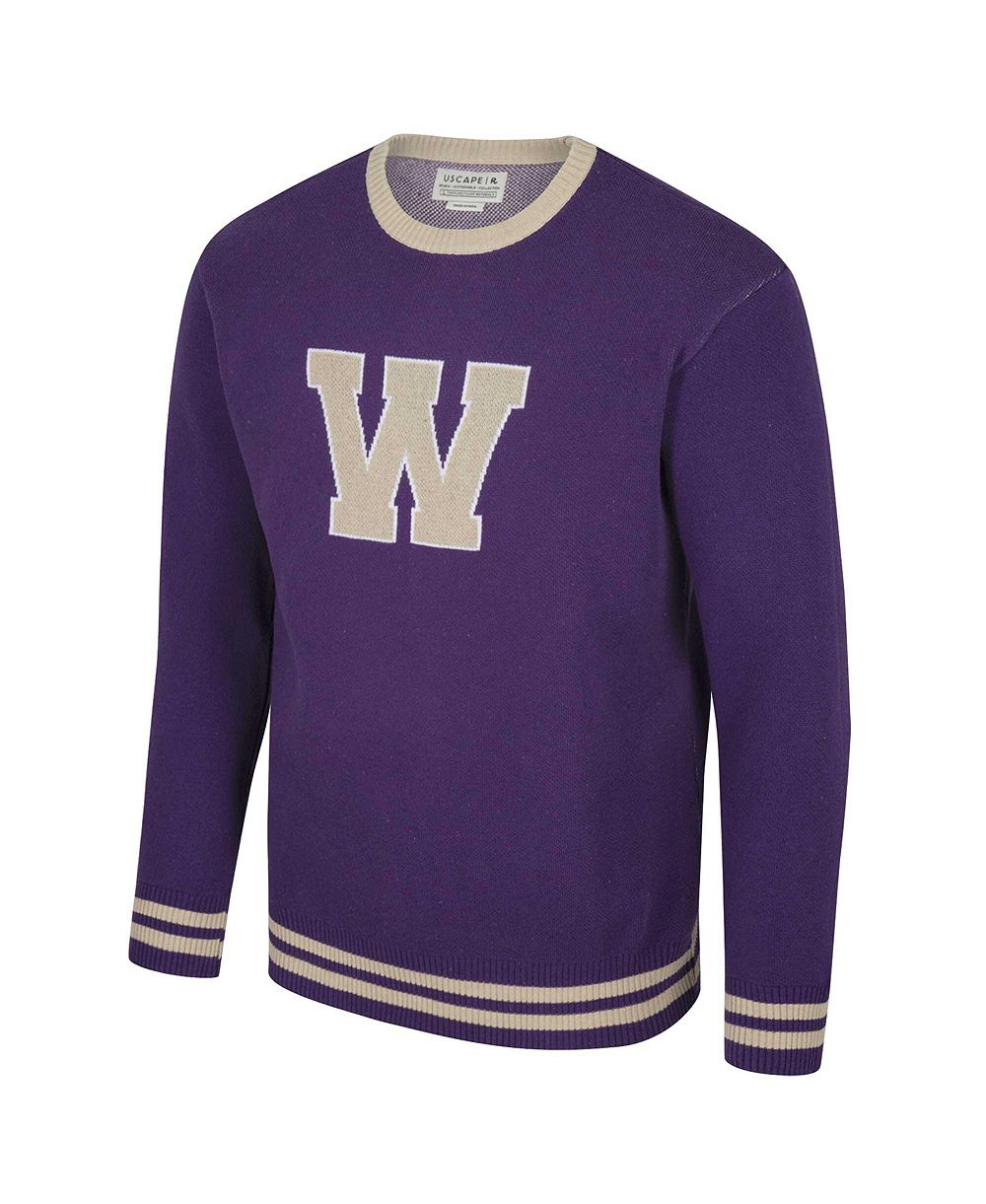 Uscape Apparel Мужской и Женский винтажный свитер Washington Huskies Renew Knit Purple