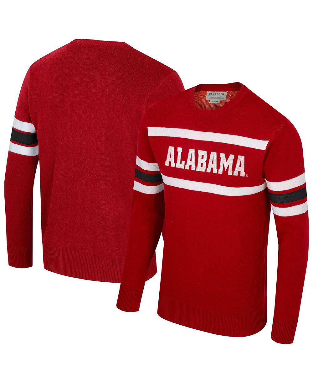 Uscape Apparel Men's and Women's Crimson Alabama Crimson Tide Renew Knit Vintage Pullover Sweater