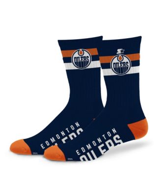 Мужские и женские носки Starter Edmonton Oilers, двухполосные, командные цвета