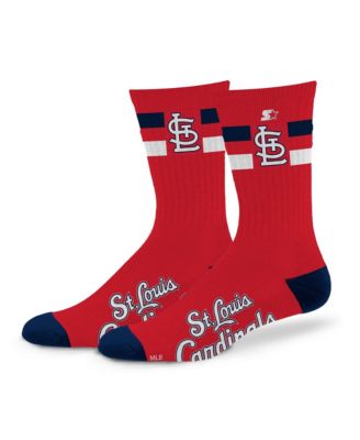 Мужские и женские носки Starter St. Louis Cardinals с двумя полосками