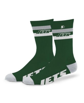 Starter Мужские и Женские носки New York Jets с двумя полосками