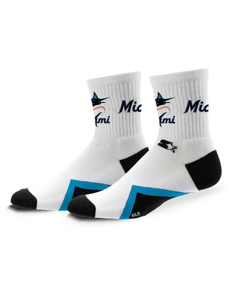 Носки Starter Miami Marlins Striker Mid-Crew для мужчин и женщин