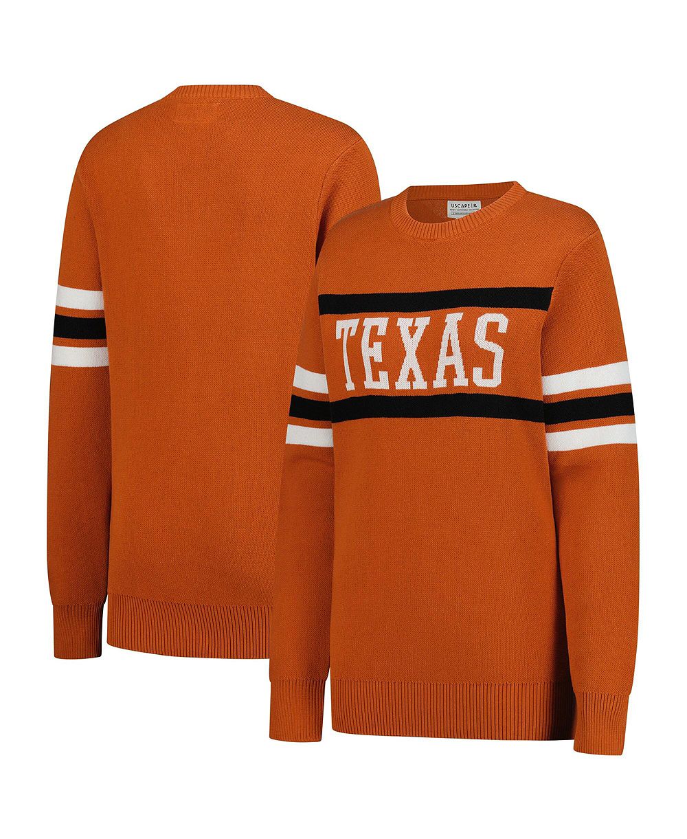 Uscape Apparel Men's and Women's Texas Orange Texas Longhorns Renew Knit Vintage Sweater