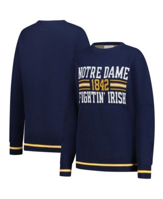 Uscape Apparel Мужской и Женский винтажный вязаный свитер Notre Dame Fighting Irish в темно-синем цвете
