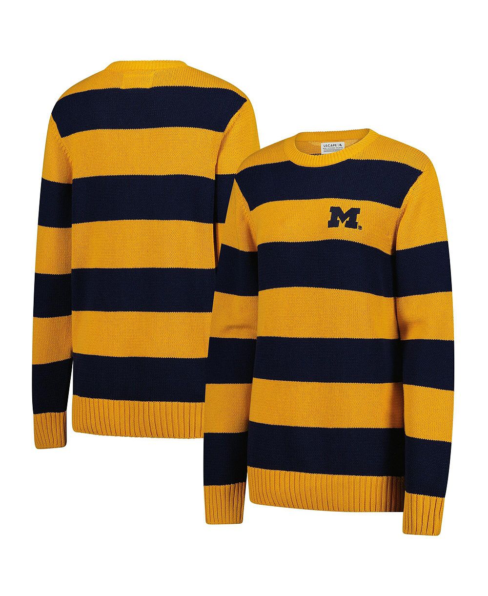 Uscape Apparel Men's and Women's Maize Michigan Wolverines Renew Knit Stadium Sweater
