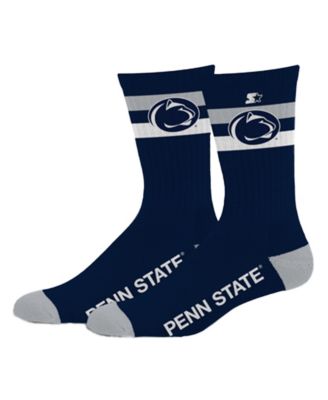 Мужские и женские носки Starter Penn State Nittany Lions Team Color Two-Stripe Crew