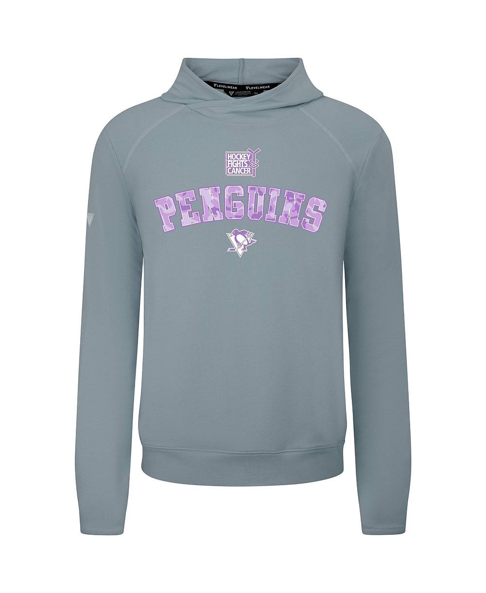 Мужское худи LevelWear Pittsburgh Penguins — Gray