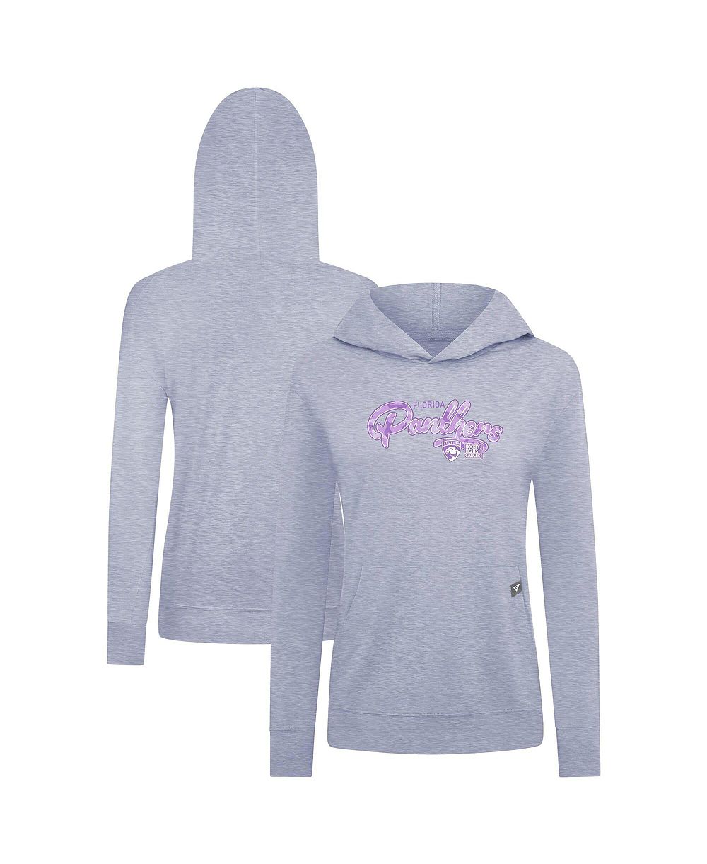 Женское худи LevelWear Heather Gray Florida Panthers Hockey Fights Cancer Relay Pullover