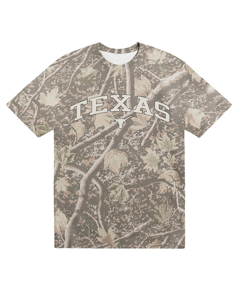 Мужская футболка Uscape Apparel Camo Texas Longhorns Back Bay Heavyweight T-Shirt