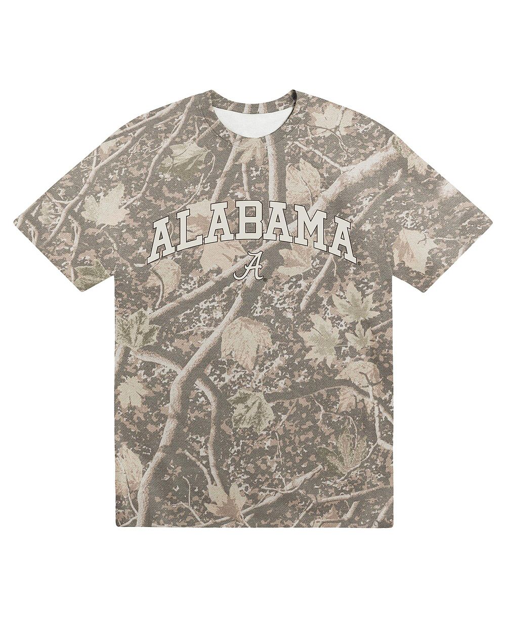 Uscape Apparel Мужская футболка Heavyweight Camo Alabama Crimson Tide Back Bay