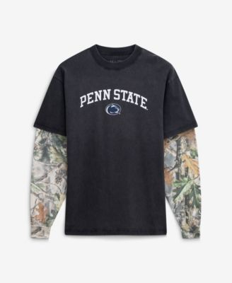 Мужская футболка Uscape Apparel Black/Camo Penn State Nittany Lions Back Bay Twofer Heavyweight Long Sleeve