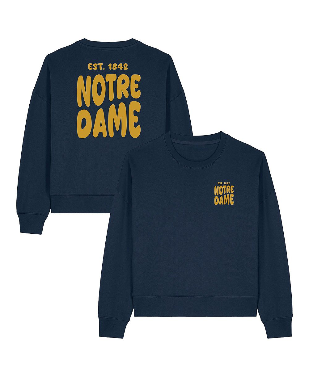 Женская толстовка Uscape Apparel Navy Notre Dame Fighting Irish Cloud Sweatshirt