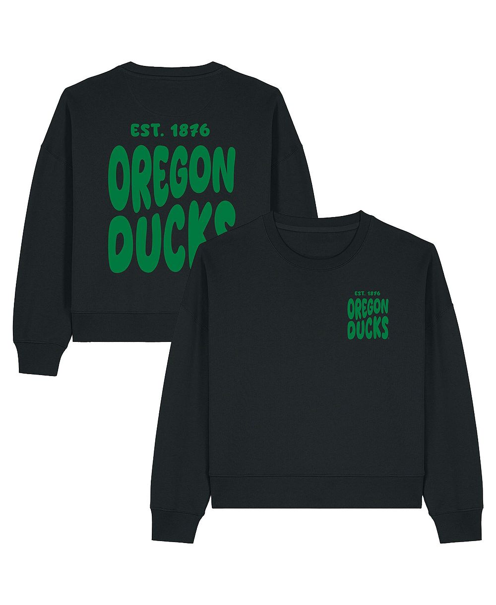 Женское свитшот Uscape Apparel Black Oregon Ducks Cloud