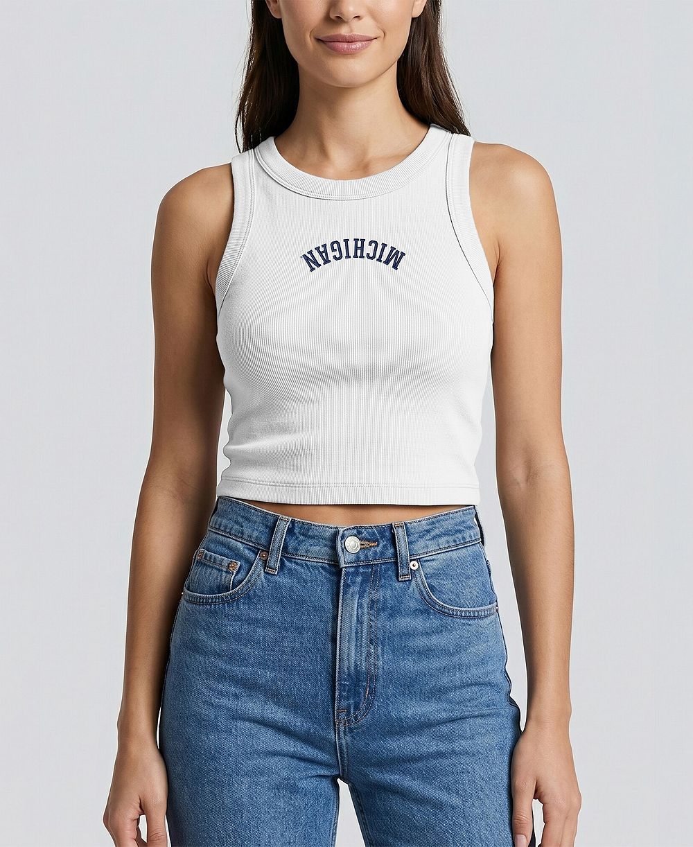 Uscape Apparel Женский укороченный топ-майка Michigan Wolverines