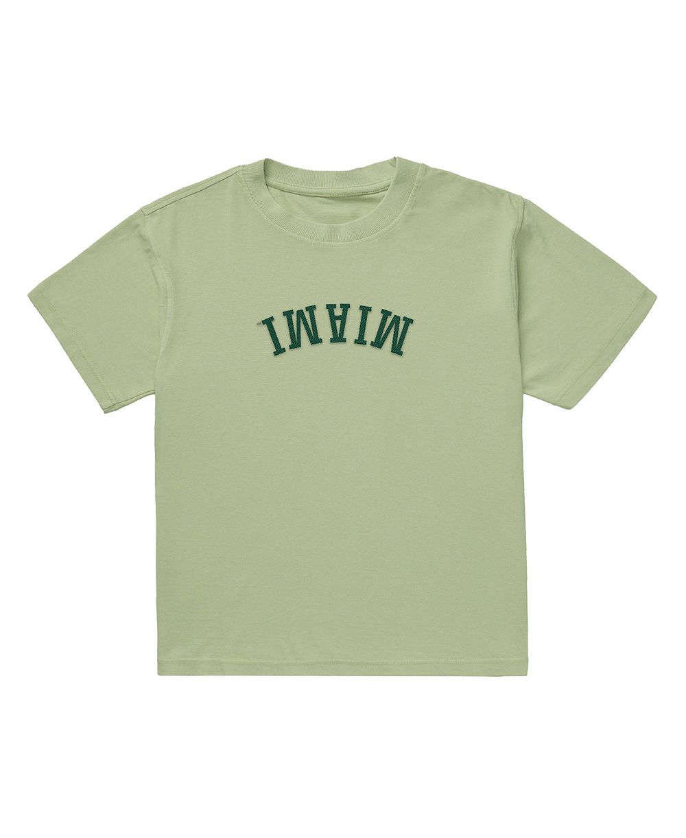 Мужская тяжелая винтажная футболка Uscape Apparel Green Miami Hurricanes с вышивкой