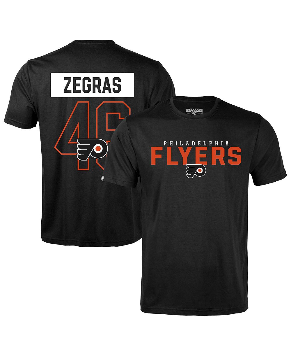 Мужская футболка LevelWear Black Philadelphia Flyers Richmond Name & Number