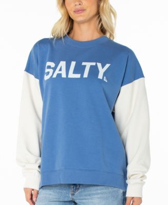 Roxy Women's Lineup Oversized Colorblock Crewneck Sweatshirt