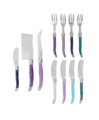 French Home Laguiole Plum Rose 11-Piece Charcuterie Set