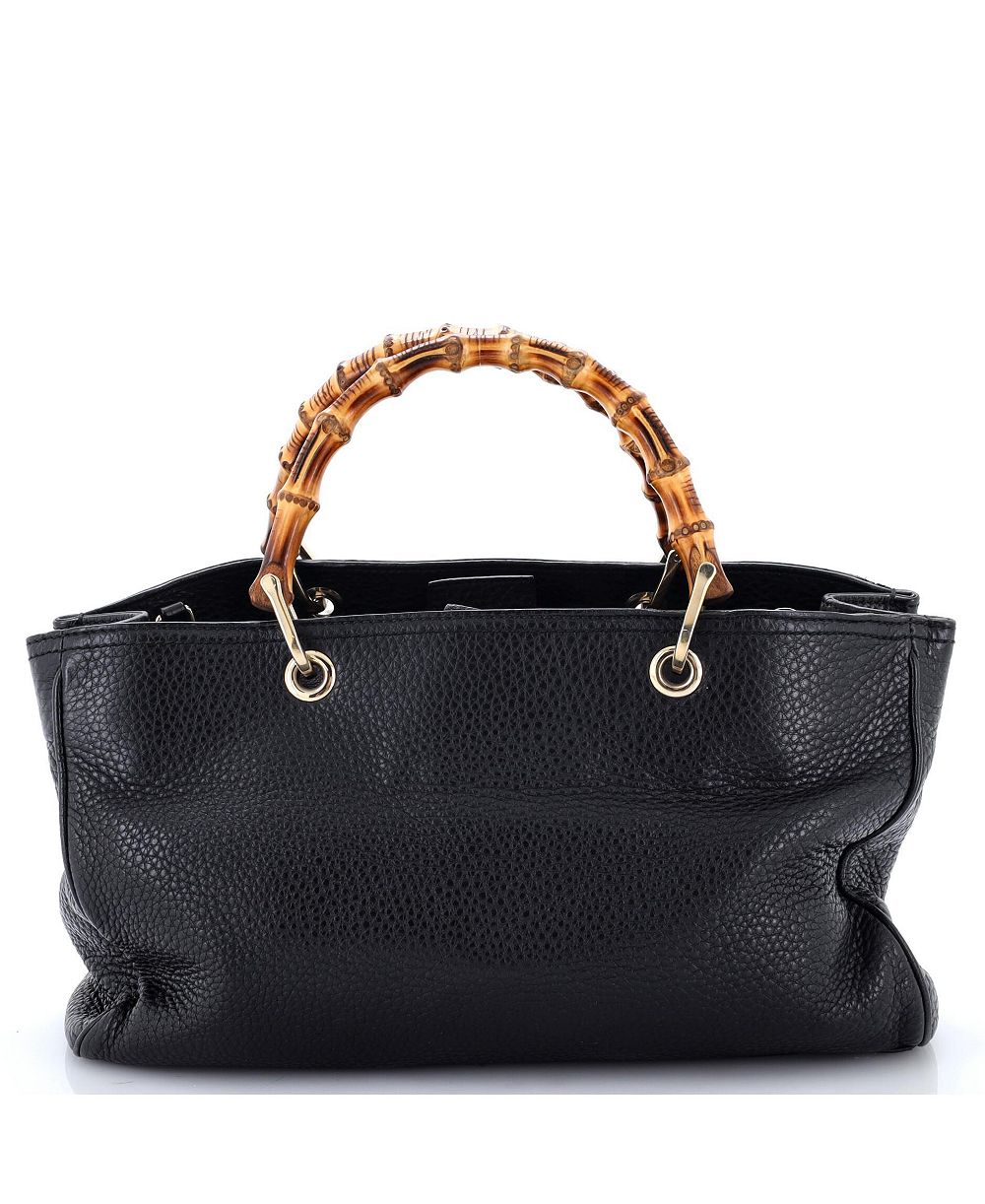 Pre-Owned Gucci Medium Bamboo Shopper Tote Leather