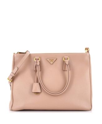 Б/у сумка-тоут Prada Large Galleria Double Zip из кожи Saffiano
