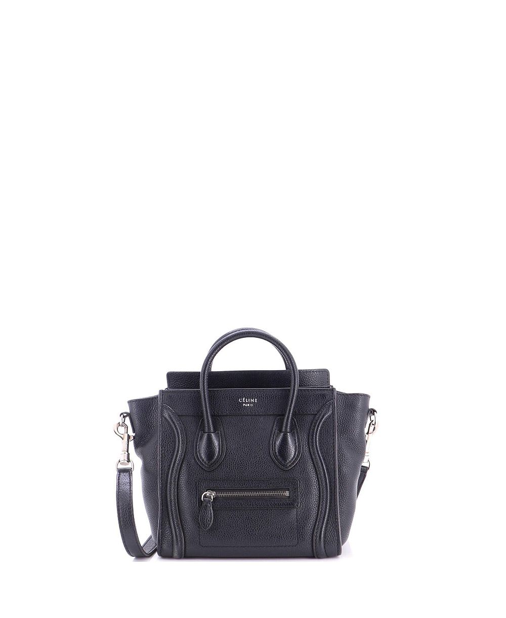 Pre-Owned Celine Nano Luggage Bag Grainy Leather