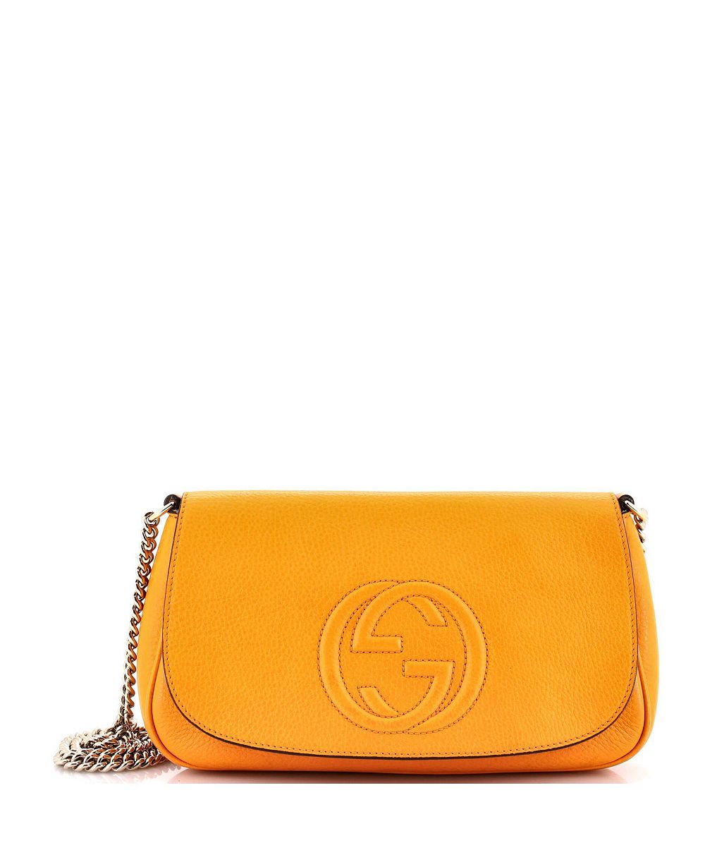 Pre-Owned Gucci Medium Soho Chain Crossbody Bag Leather