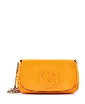 Pre-Owned Gucci Medium Soho Chain Crossbody Bag Leather