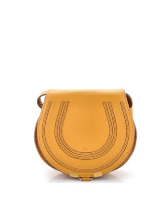 Б/у маленькая сумка через плечо Chloe Mini Marcie из кожи
