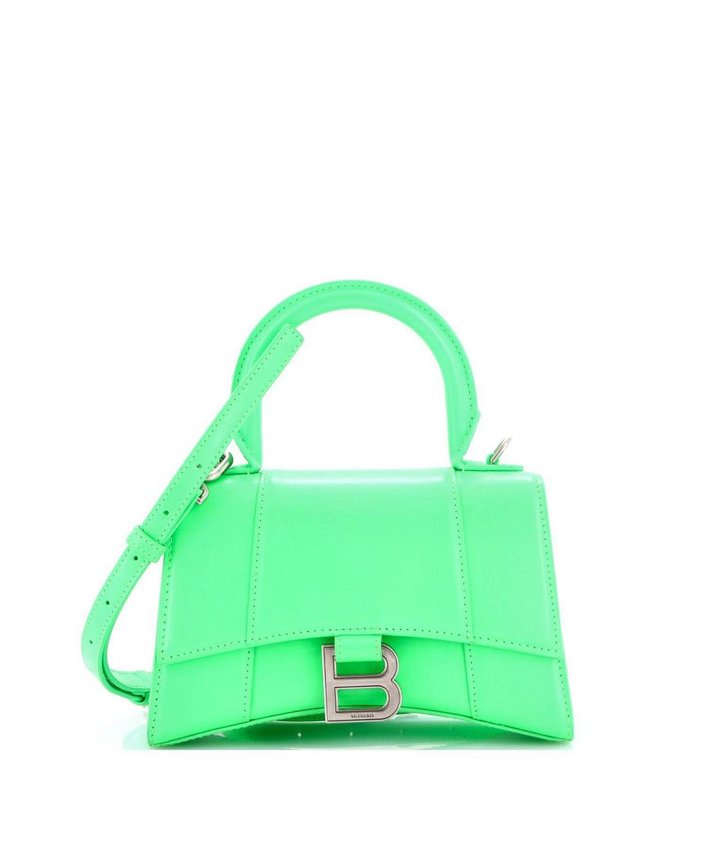 Pre-Owned Balenciaga XS Hourglass Top Handle Bag Leather