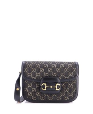 Pre-Owned Gucci сумка через плечо Small Horsebit 1955 GG Denim