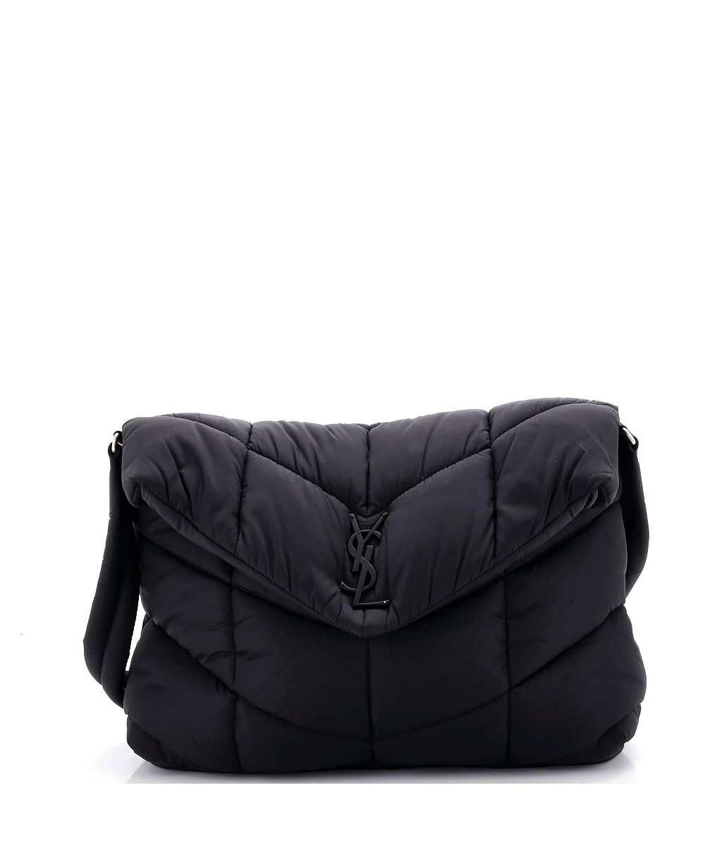 Pre-Owned Saint Laurent Loulou Puffer Messenger Bag Quilted Econyl