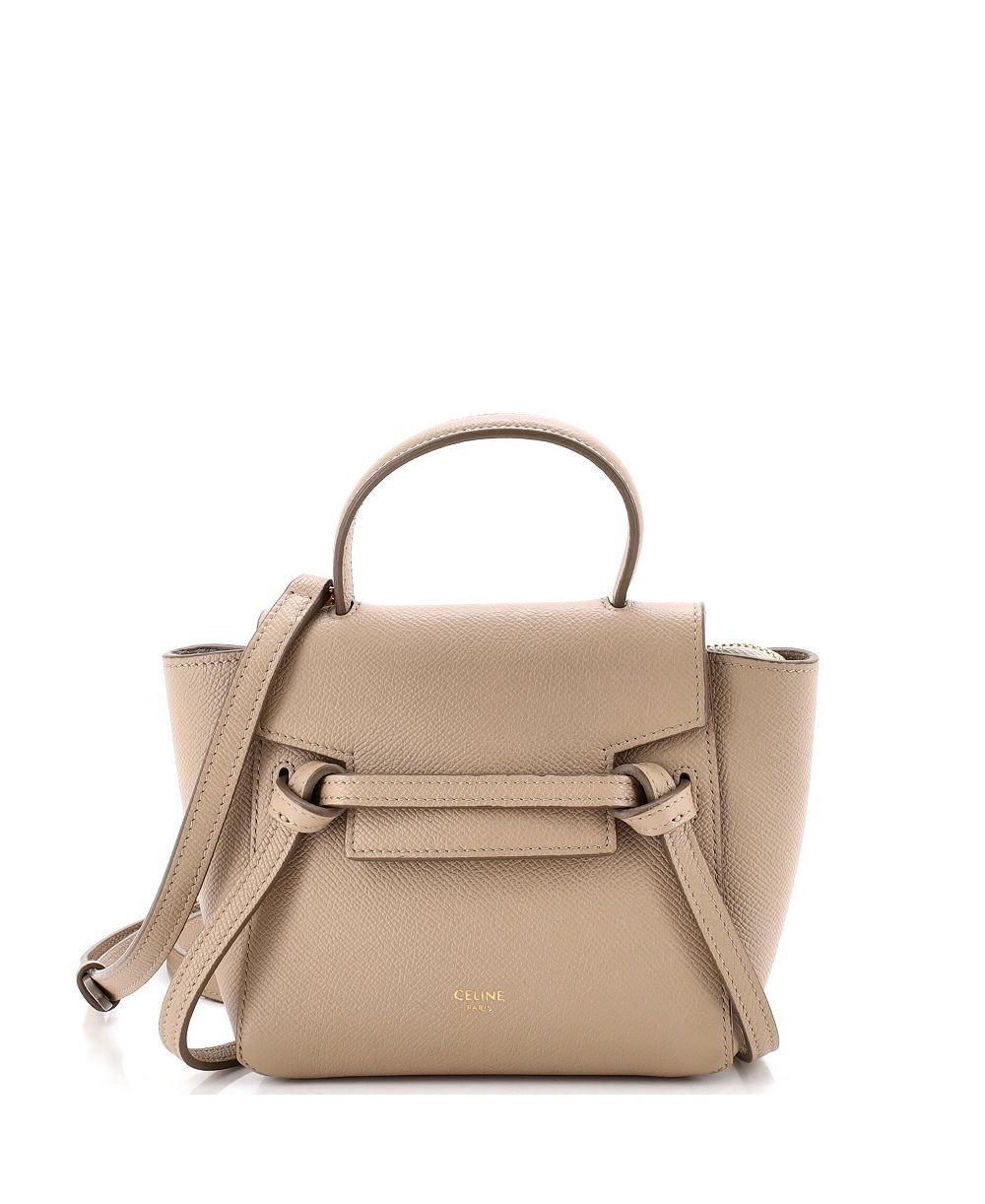 Сумка-пояс Celine Pico Textured Leather Pre-Owned
