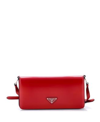 Pre-Owned Prada Женская плечевая сумка Spazzolato Leather Flap