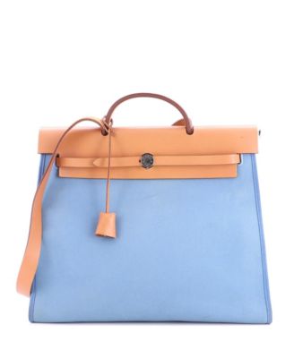 Pre-Owned HERMÉS 39 Herbag Zip кожа и холст