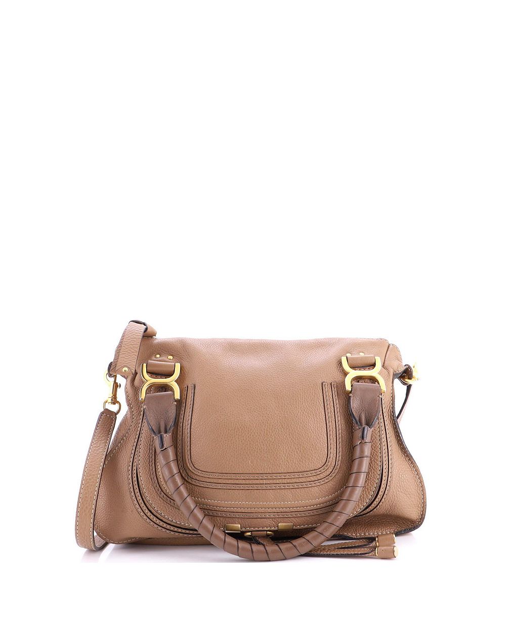 Pre-Owned Chloe кожаная сумка Marcie Satchel, малая