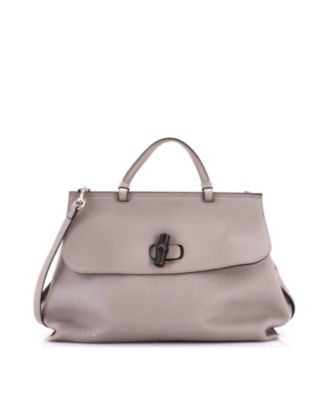 Сумка Pre-Owned Gucci Large Bamboo Daily Top Handle Leather