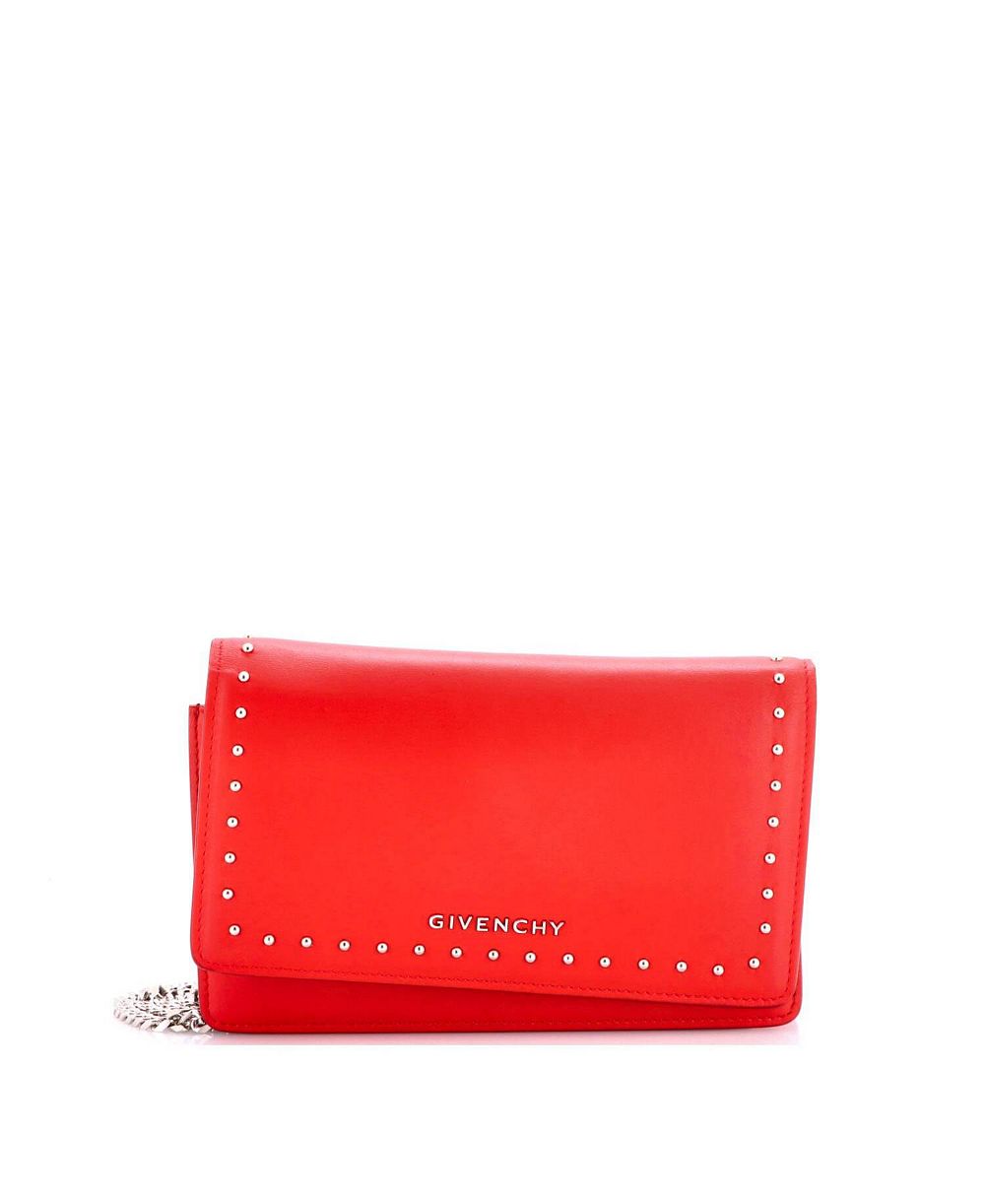 Pre-Owned Givenchy кожаный кошелек-чехол Pandora Chain с заклепками