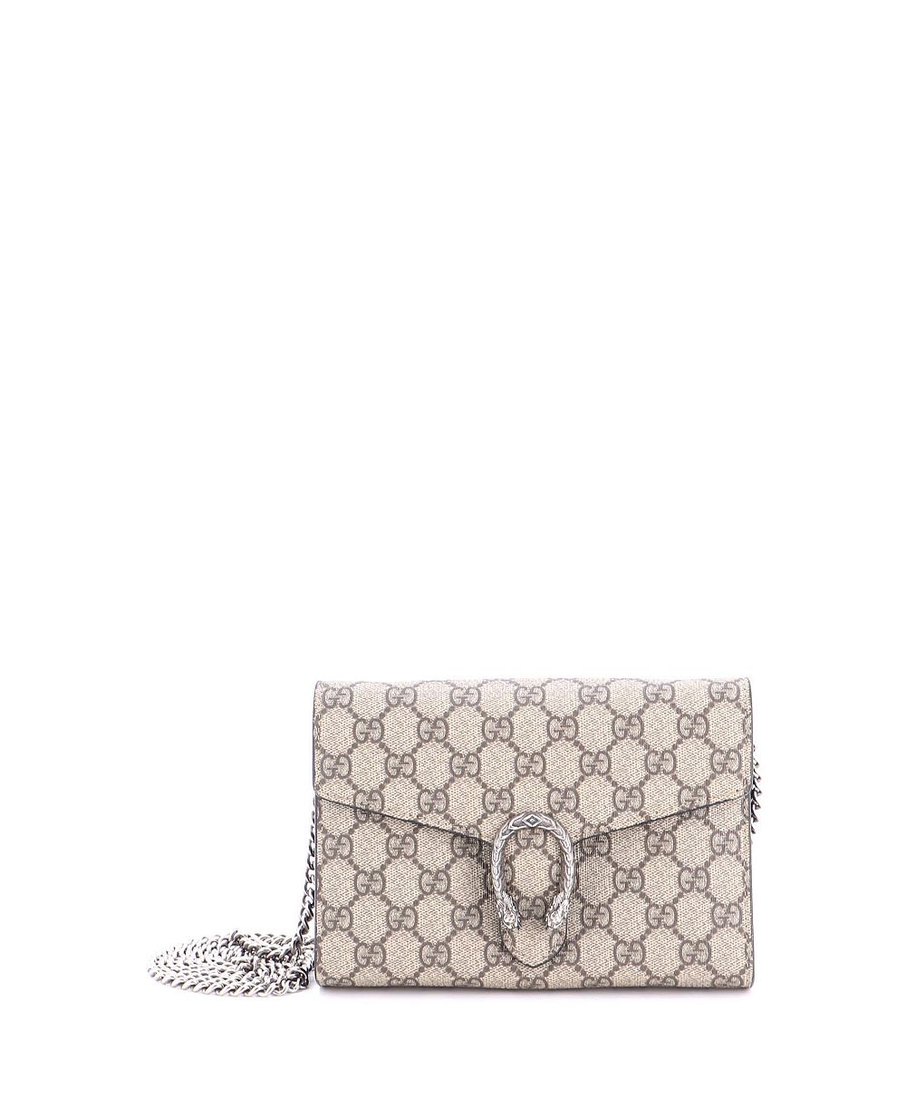 Pre-Owned Gucci кошелек Dionysus с цепью, покрытие GG Canvas