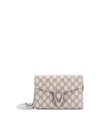 Pre-Owned Gucci кошелек Dionysus с цепью, покрытие GG Canvas