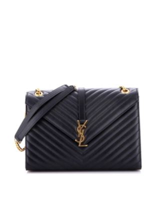 Брендовая сумка-саквояж Saint Laurent Large Classic Monogram из кожи matelasse chevron
