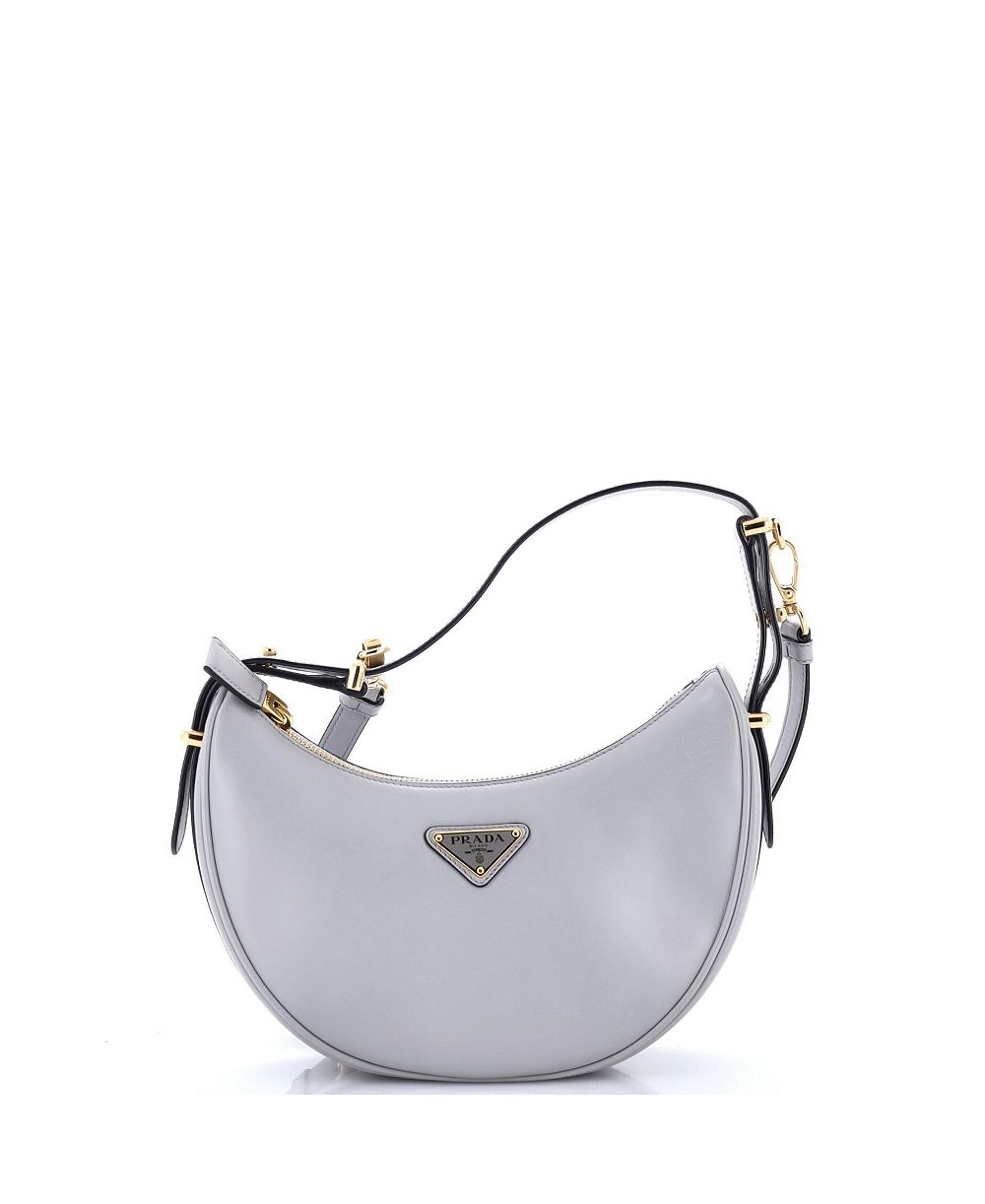 Кожаная сумка Prada Small Arque Half Moon Hobo (б/у)