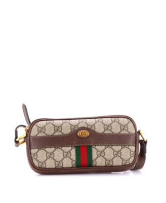 Pre-Owned Gucci Mini Ophidia Crossbody Bag GG Coated Canvas