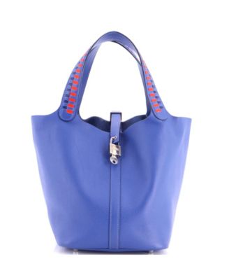 Pre-Owned HERMÉS MM Picotin Lock Bag Tressage Epsom