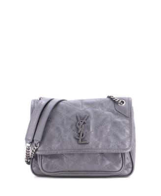 Сумка Saint Laurent Baby Niki Chain Flap из кожи matelasse chevron