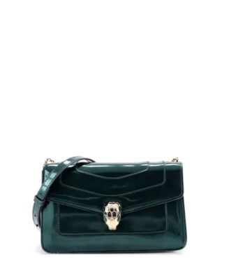 Б/у сумка Bvlgari Small Serpenti Forever из металлической кожи
