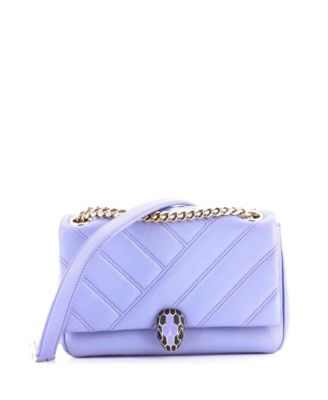 Сумка через плечо Pre-Owned Bvlgari Small Serpenti Cabochon из стеганой кожи