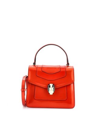 Сумка Bvlgari Small Serpenti Top Handle кожаная Pre-Owned