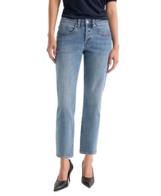 Good American Женские джинсы Mid-Rise Straight-Leg Ankle Vintage