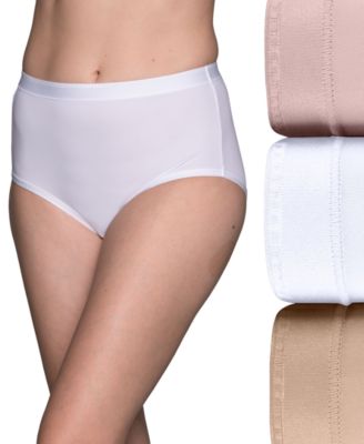 Vanity Fair Lingerie Women's Comfort Where It Counts Brief, 3-Pack